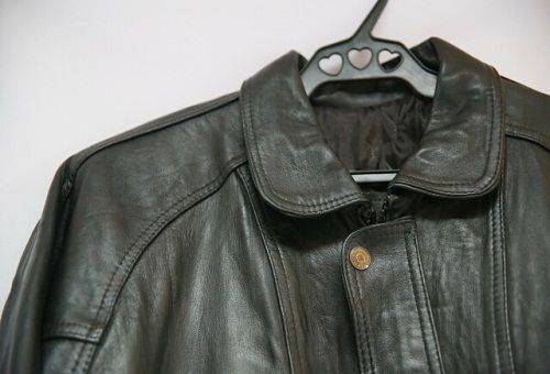 leather black jacket