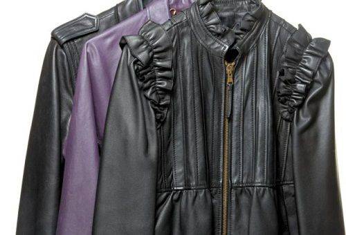 leather raincoats