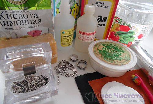 Silver Cleaning Ingredients