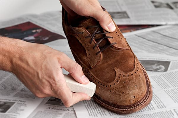Rrunzfon Gamuza práctica depurador del Cepillo Limpiador de Goma Durable de Nubuck de los Zapatos Bolsos de Las Botas 