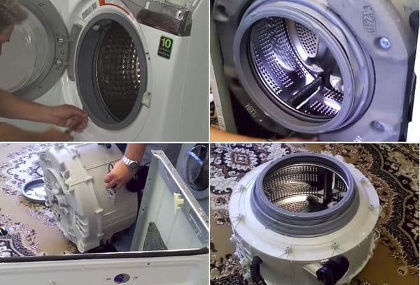 vaskemaskine tank udvinding