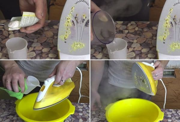 Nettoyer le fer à l'acide citrique étape par étape