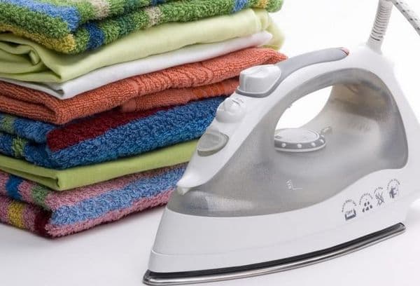 Towels and iron