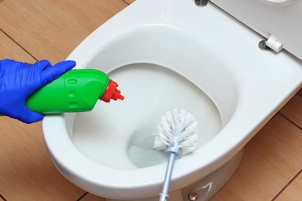 Nettoyage de la brosse de toilette