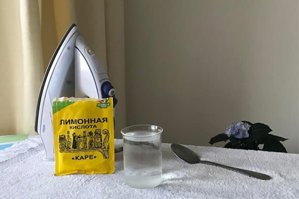 Citric acid for iron cleaning