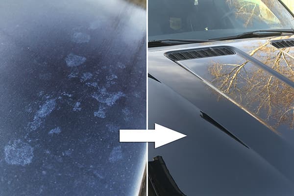 Loại bỏ vết bẩn từ nước cứng từ xe hơi